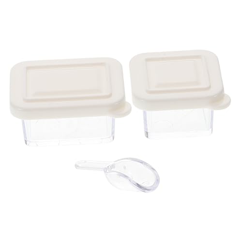 BESPORTBLE 1 Satz Miniatur Lunchbox und Löffel für Puppenhäuser Transparente Simulation Essen Boxen für DIY Miniatur Dekoration für Puppenstube und Landschaften BESPORTBLE 1 Satz Miniatur Lunchbox und Löffel für Puppenhäuser Transparente Simulation Essen Boxen für DIY Miniatur Dekoration für Puppenstube und Landschaften von BESPORTBLE