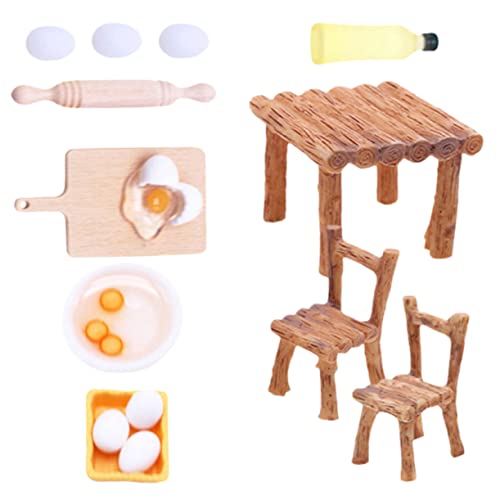 BESPORTBLE 1 Satz Miniatur Möbel Set für Puppenhaus Esszimmer Dekoration Mini Stuhl und Tisch Modell Realistische Miniatur Küchenaccessoires für Kreative Spielszene BESPORTBLE 1 Satz Miniatur Möbel Set für Puppenhaus Esszimmer Dekoration Mini Stuhl und Tisch Modell Realistische Miniatur Küchenaccessoires für Kreative Spielszene von BESPORTBLE