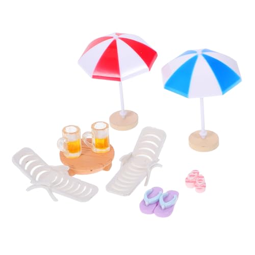 BESPORTBLE 1 Satz Miniatur Set Strandspielzeug mit Gartenmöbeln Sonnenschirmen und Accessoires für Kreative Sandtisch Szenen Puppenhaus Dekoration für Rollenspiele BESPORTBLE 1 Satz Miniatur Set Strandspielzeug mit Gartenmöbeln Sonnenschirmen und Accessoires für Kreative Sandtisch Szenen Puppenhaus Dekoration für Rollenspiele von BESPORTBLE