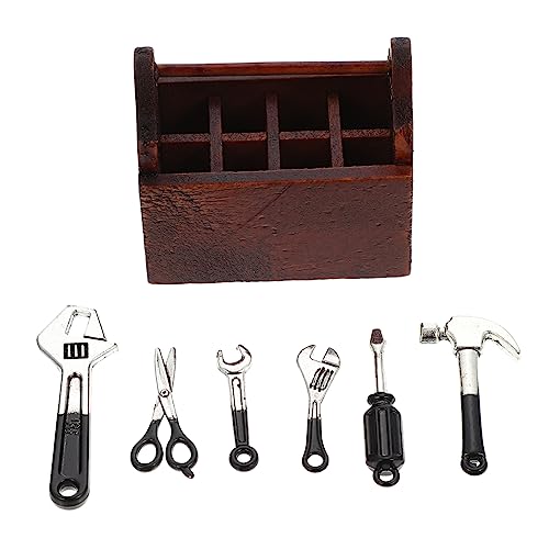 BESPORTBLE 1 Satz Miniatur Werkzeugkasten Set für Puppenhaus Koffer mit Kleinen Werkzeugen für DIY Mini Haus Dekoration und Reparatur Hochwertiges von BESPORTBLE