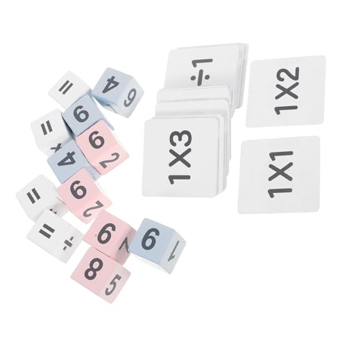 BESPORTBLE 1 Satz Multifunktionales Mathe Spielset für Interaktive Lernkarten für Multiplikation und Division Lernspielzeug für Ganze Familie Homeschooling und Reisen von BESPORTBLE