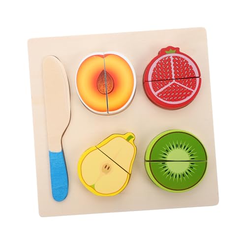 BESPORTBLE 1 Satz Obst Schneide für Pädagogisches Holzspielzeug für Frühes Lernen mit Sicherem Cutter für Jahre Alte Jungen und Mädchen von BESPORTBLE