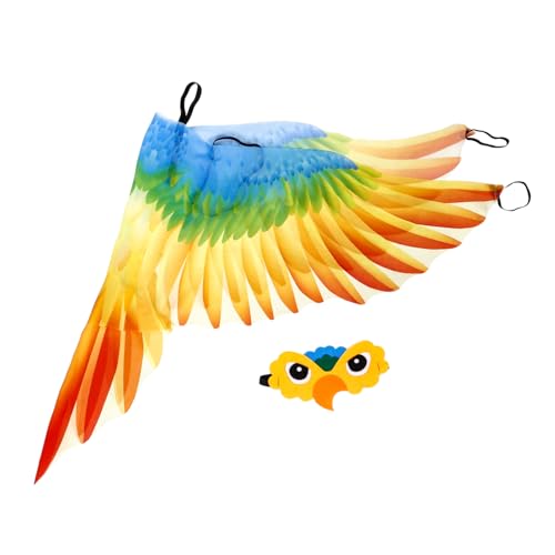 BESPORTBLE 1 Satz Parrot Wing Cape und Kopfband Farbenfrohes Vogelkostüm für Halloween und Cosplay Partys Attraktives Zubehör für Unvergessliche Auftritte BESPORTBLE 1 Satz Parrot Wing Cape und Kopfband Farbenfrohes Vogelkostüm für Halloween und Cosplay Partys Attraktives Zubehör für Unvergessliche Auftritte von BESPORTBLE