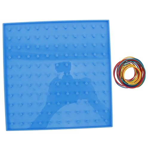 BESPORTBLE 1 Satz Pegboard für Doppelseitiges Lernspielzeug zur Geometrischen Formexploration mit Bunten Gummibändern Geeignet für Grundschüler zur Mathematischer Fähigkeiten von BESPORTBLE