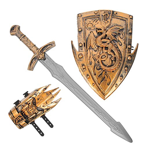 BESPORTBLE 1 Satz Performance-Zubehör Mittelalterliches Ritterkostüm für -Kits Kinderkostüm Ritter-Set -Cosplay-Set Kostüm aus Plastik Cosplay-Zubehör von BESPORTBLE