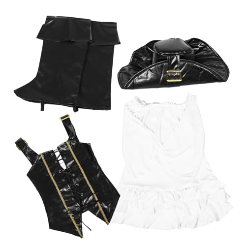 BESPORTBLE 1 Satz Piratenkostüm Für Mädchen Piraten-halloween-kostüm Süße Halloween-kostüme Für Piratenkostüm Für Teenager-mädchen Halloweenkostüm Piratenkostüm Mädchen Polyester von BESPORTBLE