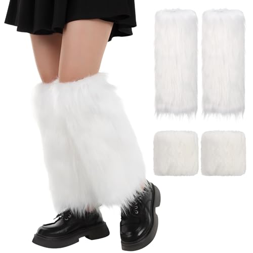 BESPORTBLE 1 Satz Plüsch Legwärmer und Handgelenkwärmer für Damen Flauschige Stulpen für Winter Kostümpartys und Cosplay Beinstulpen Polyester für Weihnachtskostüme und Bühnenauftritte BESPORTBLE 1 Satz Plüsch Legwärmer und Handgelenkwärmer für Damen Flauschige Stulpen für Winter Kostümpartys und Cosplay Beinstulpen Polyester für Weihnachtskostüme und Bühnenauftritte von BESPORTBLE