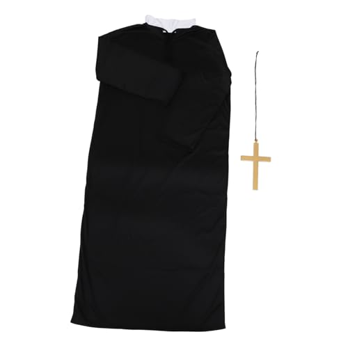 BESPORTBLE 1 Satz Priesterkostüm für Erwachsene Mantel Halloween-Cosplay-Kleidung Kostüme halloween costume halloween kleidung Partyschmuck Kleidung zum Thema Halloween Baumwolle Black BESPORTBLE 1 Satz Priesterkostüm für Erwachsene Mantel Halloween-Cosplay-Kleidung Kostüme halloween costume halloween kleidung Partyschmuck Kleidung zum Thema Halloween Baumwolle Black von BESPORTBLE