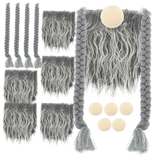 BESPORTBLE 1 Satz Puppe Holzperlennase für buschig Fell Halloween Körperpflege Zwergenpuppen, die Zubehör herstellen Zwergenbart-Handwerk Puppenbart Zwergbärte Polyester Grey BESPORTBLE 1 Satz Puppe Holzperlennase für buschig Fell Halloween Körperpflege Zwergenpuppen, die Zubehör herstellen Zwergenbart-Handwerk Puppenbart Zwergbärte Polyester Grey von BESPORTBLE