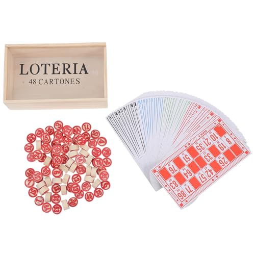 BESPORTBLE 1 Satz Russisches Lotto Spielset Bingo Zahlen Schach Familienspiel mit Box Spaßiges Partyspiel für Logisches und für Zusammenkünfte BESPORTBLE 1 Satz Russisches Lotto Spielset Bingo Zahlen Schach Familienspiel mit Box Spaßiges Partyspiel für Logisches und für Zusammenkünfte von BESPORTBLE