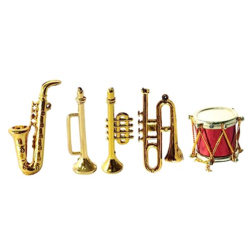BESPORTBLE 1 Satz Saxophon Modellset aus Kunststoff Klassisches Musikinstrument für Miniaturhäuser Dekoration und Sammlerstücke von BESPORTBLE