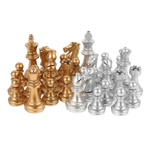 BESPORTBLE 1 Satz Schachfiguren aus Kunststoff Leichte und Tragbare Schachstücke für Schachbrett für Hochzeiten und Feiern mit Kreativem Design und Feiner Verarbeitung von BESPORTBLE