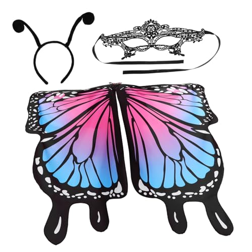 BESPORTBLE 1 Satz Schmetterlings-schal-set Erwachsene Flügel Schmetterlingskostüm Für Damen Schmetterling Dekorationen Schmetterlinge Kap Halloween Modisches Cape Dress-up-umhang Polyester BESPORTBLE 1 Satz Schmetterlings-schal-set Erwachsene Flügel Schmetterlingskostüm Für Damen Schmetterling Dekorationen Schmetterlinge Kap Halloween Modisches Cape Dress-up-umhang Polyester von BESPORTBLE