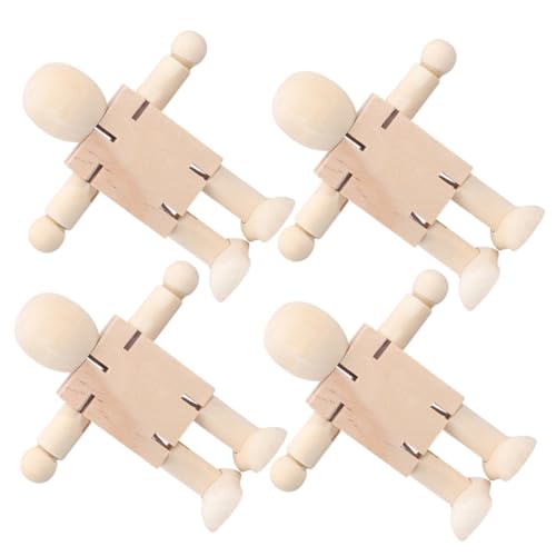 BESPORTBLE 1 Satz Teiliges Unvollendete Hölzerne Roboterfiguren DIY Graffiti Puppen Zur Dekoration Für Schreibtisch Anpassbare Pädagogik Holzspielzeuge 4 Stück BESPORTBLE 1 Satz Teiliges Unvollendete Hölzerne Roboterfiguren DIY Graffiti Puppen Zur Dekoration Für Schreibtisch Anpassbare Pädagogik Holzspielzeuge 4 Stück von BESPORTBLE
