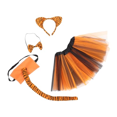 BESPORTBLE 1 Satz Tiger Kostüm Set für Teiliges Set mit Haarband Fliege und Rock für Cosplay Festivals und Partys Lustige Tierkostüm Requisiten BESPORTBLE 1 Satz Tiger Kostüm Set für Teiliges Set mit Haarband Fliege und Rock für Cosplay Festivals und Partys Lustige Tierkostüm Requisiten von BESPORTBLE