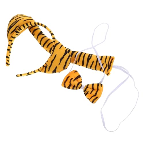 BESPORTBLE 1 Satz Tiger Kostüm Zubehör Set für Süßes Tiger Stirnband mit Schleife und für Karneval Halloween und Kostümpartys Tierische Cosplay Accessoires für Mädchen BESPORTBLE 1 Satz Tiger Kostüm Zubehör Set für Süßes Tiger Stirnband mit Schleife und für Karneval Halloween und Kostümpartys Tierische Cosplay Accessoires für Mädchen von BESPORTBLE