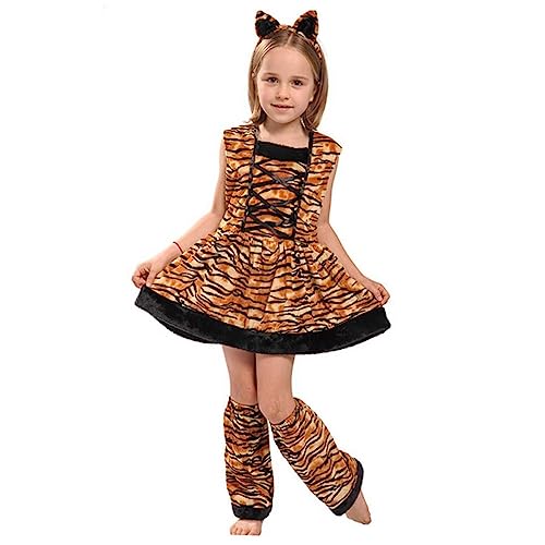 BESPORTBLE 1 Satz Tiger-cosplay-kostüm Cosplay-zubehör Kostüm Für Rollenspiele Performance-kleidung Kinderkostüm Mädchenkostüm Brown BESPORTBLE 1 Satz Tiger-cosplay-kostüm Cosplay-zubehör Kostüm Für Rollenspiele Performance-kleidung Kinderkostüm Mädchenkostüm Brown von BESPORTBLE
