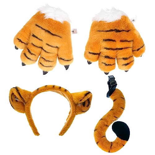BESPORTBLE 1 Satz Tigerkleid -Requisiten Tiger Stirnband und pelzige Pfoten Tiger-Stirnband Zubehör Cosplay-Pfoten Tigerkostüm Tiger-Accessoires Plüschmaterial BESPORTBLE 1 Satz Tigerkleid -Requisiten Tiger Stirnband und pelzige Pfoten Tiger-Stirnband Zubehör Cosplay-Pfoten Tigerkostüm Tiger-Accessoires Plüschmaterial von BESPORTBLE