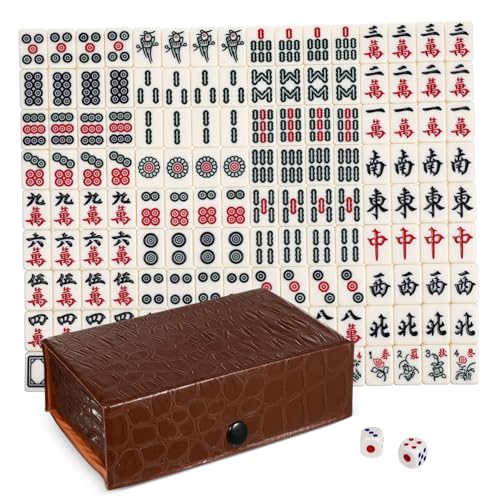 BESPORTBLE 1 Satz Tragbares Mahjong Spielset für Reisen und Camping Mini Mahjong Set für Familienunterhaltung Perfektes Gesellschaftsspiel für Freunde und Kollegen BESPORTBLE 1 Satz Tragbares Mahjong Spielset für Reisen und Camping Mini Mahjong Set für Familienunterhaltung Perfektes Gesellschaftsspiel für Freunde und Kollegen von BESPORTBLE