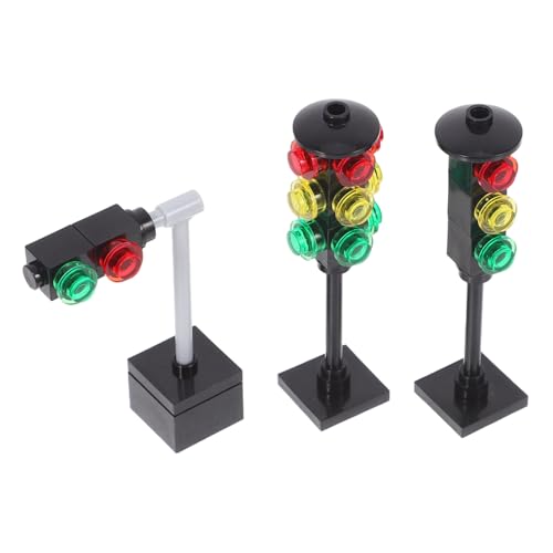 BESPORTBLE 1 Satz Verkehrssignal Spielzeugset für Realistische Ampelsimulation Kreative DIY Bausteine für Frühe Bildung Fördert Vorstellungskraft und Logisches für Kreative Spielkombinationen von BESPORTBLE