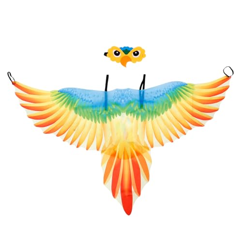 BESPORTBLE 1 Satz Vogelflügel Umhang und Kopfstück für Halloween Cosplay Bunte Kostümparty Verkleidung für Jungen und Mädchen Tierkostüm für und Auftritte BESPORTBLE 1 Satz Vogelflügel Umhang und Kopfstück für Halloween Cosplay Bunte Kostümparty Verkleidung für Jungen und Mädchen Tierkostüm für und Auftritte von BESPORTBLE