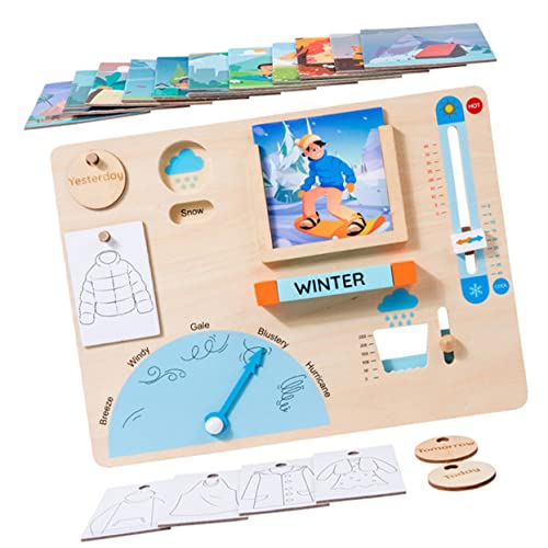 BESPORTBLE 1 Satz Wetter Lernspielzeug für Kleinkinder Wetterspiele und Magnettafel Motorik und Kognitiven Fähigkeiten für Jahren BESPORTBLE 1 Satz Wetter Lernspielzeug für Kleinkinder Wetterspiele und Magnettafel Motorik und Kognitiven Fähigkeiten für Jahren von BESPORTBLE