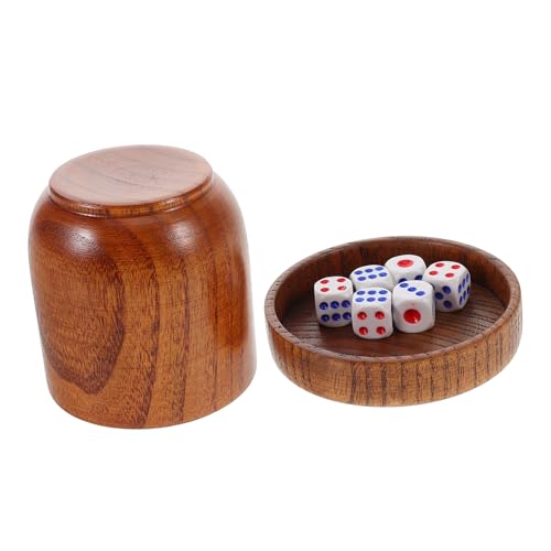 BESPORTBLE 1 Satz Würfelbecher aus Holz mit Deckel und Würfeln Praktischer Würfel Shaker für Ktv Spiele und Partys Langlebiges und Ansprechendes Design für Aufregende Unterhaltung BESPORTBLE 1 Satz Würfelbecher aus Holz mit Deckel und Würfeln Praktischer Würfel Shaker für Ktv Spiele und Partys Langlebiges und Ansprechendes Design für Aufregende Unterhaltung von BESPORTBLE