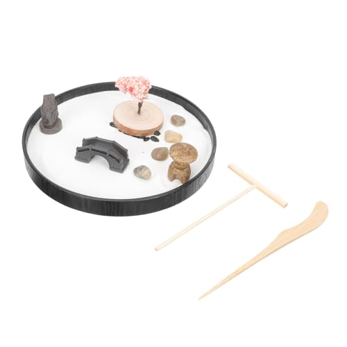 BESPORTBLE 1 Satz Zen Sand Box Set Kreative Zen Garten Dekoration für Zuhause Durchmesser für Schreibtisch und Wohnzimmer Elegantes Mikrolandschafts Design BESPORTBLE 1 Satz Zen Sand Box Set Kreative Zen Garten Dekoration für Zuhause Durchmesser für Schreibtisch und Wohnzimmer Elegantes Mikrolandschafts Design von BESPORTBLE