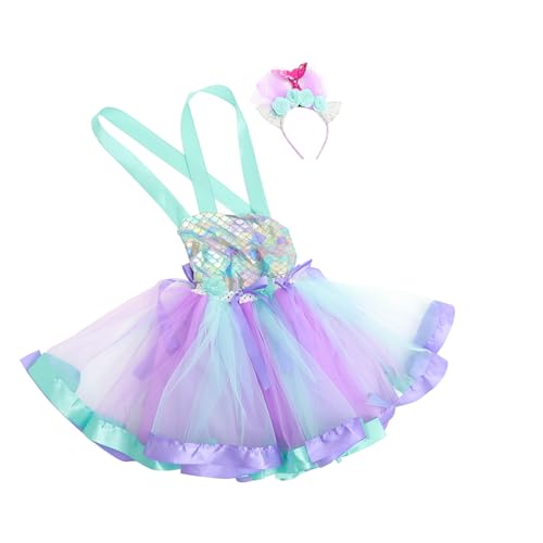 BESPORTBLE 1 Satz verkleidung faschingskostüme Mädchen-Party-Meerjungfrau-Kostüm Mädchen-Meerjungfrau-Kostüm-Outfit klein Kinderkleid Meerjungfrauenkostüm für Mädchen Polyester von BESPORTBLE