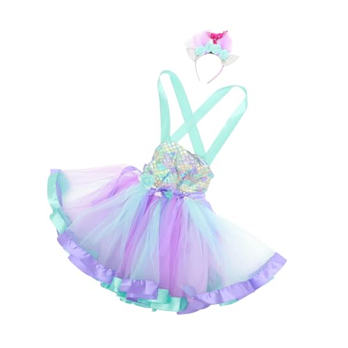 BESPORTBLE 1 Satz verkleidung faschingskostüme karnawal kostium für Rock für Mädchen Geburtstag entzückendes ärmelloses Kleid Meerjungfrauenkostüm für Mädchen Polyester von BESPORTBLE