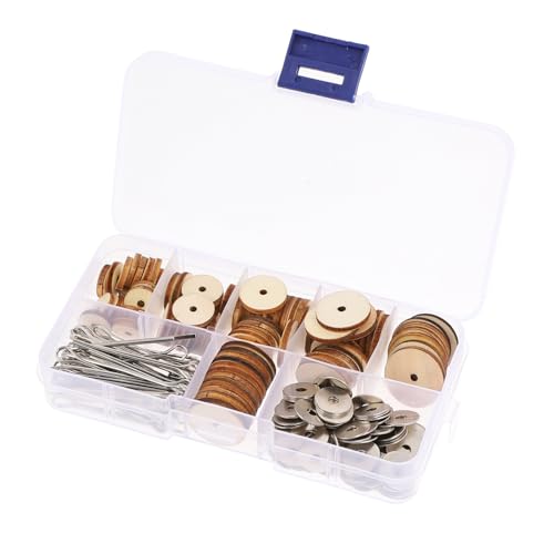 BESPORTBLE 1 Schachtel Holz Doll Joints Bewegliche Puppen Verbindungsstücke für DIY Basteln Flexible Gelenke für Teddybären Plüsch und Stofftiere Praktische Holz Zubehörteile für Mädchen von BESPORTBLE