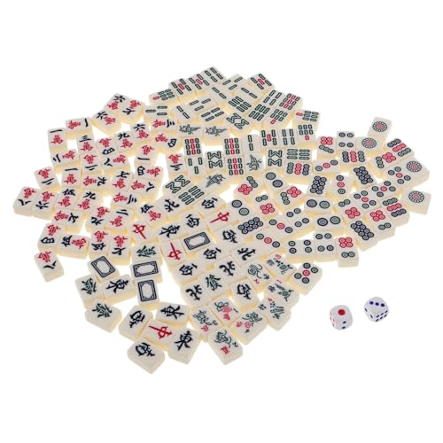 BESPORTBLE 1 Schachtel Mini Mahjong Set Tragbar Kompaktes Reise Mahjong Spielset Robustes Material Für Unterwegs Zuhause Traditionelles Chinesisches Spiel Für Kleine Räume von BESPORTBLE