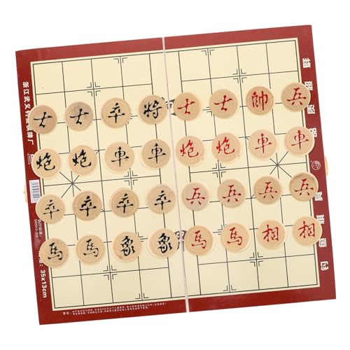 BESPORTBLE 1 Schachtel Traditionelles Chinesisches Schachset mit Faltbarem Brett Xiangqi Brettspiel aus Holz Tragbar für Reisen und Zuhause mit Praktischem Aufbewahrungsfach für Schachfiguren BESPORTBLE 1 Schachtel Traditionelles Chinesisches Schachset mit Faltbarem Brett Xiangqi Brettspiel aus Holz Tragbar für Reisen und Zuhause mit Praktischem Aufbewahrungsfach für Schachfiguren von BESPORTBLE
