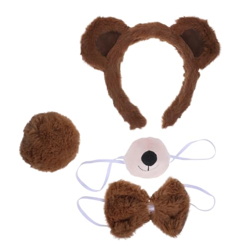 BESPORTBLE Niedliches Bärenohren-stirnband-set – Bären-kleinkind-mütze Für Tierkostüm-accessoires Party-verkleidung BESPORTBLE Niedliches Bärenohren-stirnband-set – Bären-kleinkind-mütze Für Tierkostüm-accessoires Party-verkleidung von BESPORTBLE