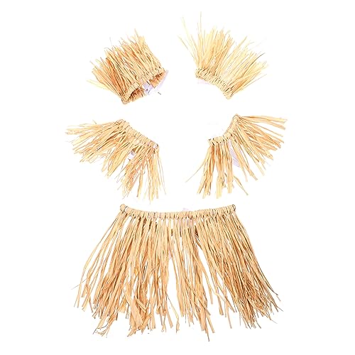 BESPORTBLE 1 Set Bast Grasrock Outfits Für Mädchen Kostüme Kleid Hawaii Strohrock Quastenrock Bühnenkostümrock Partyrock Hula Rock Performance Rock Festival Khaki BESPORTBLE 1 Set Bast Grasrock Outfits Für Mädchen Kostüme Kleid Hawaii Strohrock Quastenrock Bühnenkostümrock Partyrock Hula Rock Performance Rock Festival Khaki von BESPORTBLE