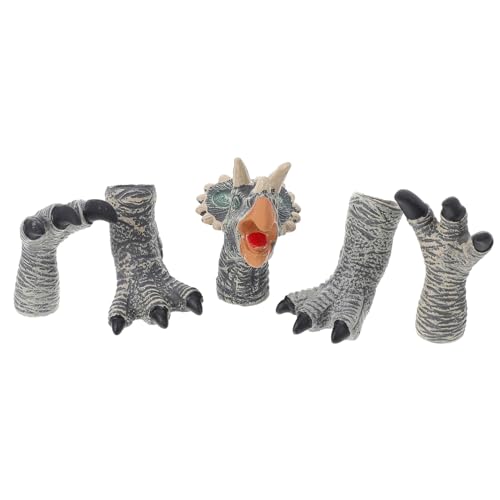 BESPORTBLE 1 Set Dinosaurier Fingerpuppe Dinosaurier Hand Kleinkinderspielzeug Tiere Puppen Performance Handschuhe Cosplay Kostüm Rollenspiel Puppenparty Requisiten von BESPORTBLE