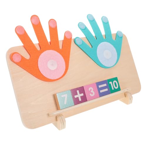 BESPORTBLE 1 Set Mathematik Lehrhilfen Lernspielzeug Für Kleinkinder Vorschul Lernspielzeug Zahlenspielzeug Kindergarten Mathespielzeug Zahlen Nachverfolgungsbrett Montessori Zählen von BESPORTBLE