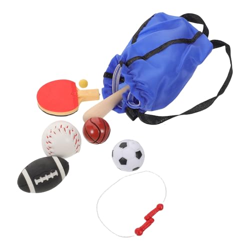 BESPORTBLE 1 Set Puppenhaus Mini-Sportset - Mini-Tischtennis, Basketball, Baseball, Fußball, Springseil - Sportausrüstung für Puppen - Toll für Puppenhaus-Dekor BESPORTBLE 1 Set Puppenhaus Mini-Sportset - Mini-Tischtennis, Basketball, Baseball, Fußball, Springseil - Sportausrüstung für Puppen - Toll für Puppenhaus-Dekor von BESPORTBLE
