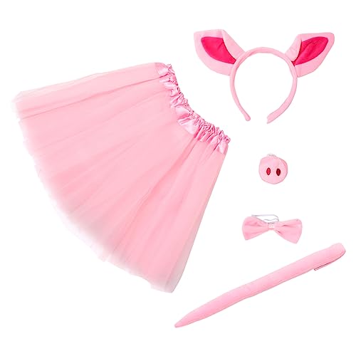 BESPORTBLE 1 Set Schweinekleidung Rosa Schweineschnauze Schweineohren Stirnband Tierkostüm Tutu Rock Kleid Stirnband Tüllrock Outfits Bekleidung Stirnbänder Kostüme Stoff BESPORTBLE 1 Set Schweinekleidung Rosa Schweineschnauze Schweineohren Stirnband Tierkostüm Tutu Rock Kleid Stirnband Tüllrock Outfits Bekleidung Stirnbänder Kostüme Stoff von BESPORTBLE