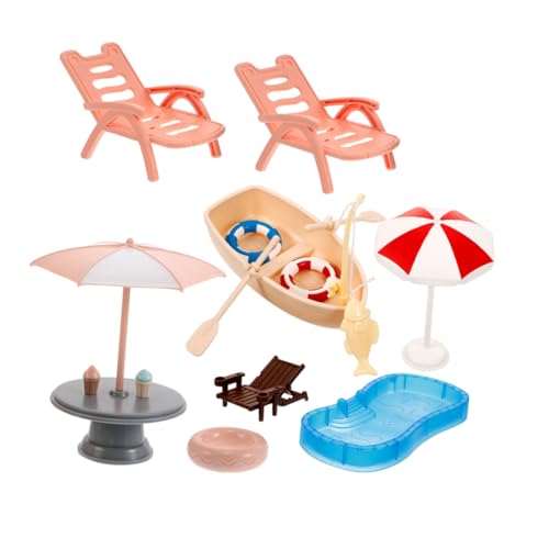 BESPORTBLE 1 Set Schwimmbad-szenendekorationen, Miniatur-puppenhaus-strandkorb, Sonnenschirm Und Schwimmring-Modelle Für DIY-feengarten-zubehör BESPORTBLE 1 Set Schwimmbad-szenendekorationen, Miniatur-puppenhaus-strandkorb, Sonnenschirm Und Schwimmring-Modelle Für DIY-feengarten-zubehör von BESPORTBLE
