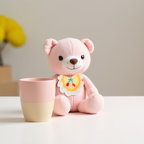 BESPORTBLE 1 Set zum Anziehen von Puppen: Gewebte Mütze, Kopfbedeckung und Lätzchen – hübsche, ausgestopfte Puppenmütze und Lätzchen, Kostümzubehör, kompatibel mit Labubu von BESPORTBLE