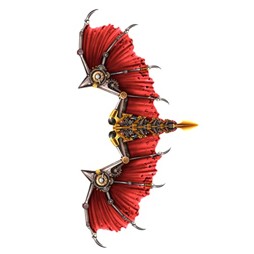 BESPORTBLE 1 Stück Cosplay-Party-Flügel halloween wings Kostüme Halloween -Kostüm Halloween-Flügel faltbare Partyflügel Steampunk-Flügel Halloween-Karnevalszubehör Steampunk-Drachenflügel rot von BESPORTBLE
