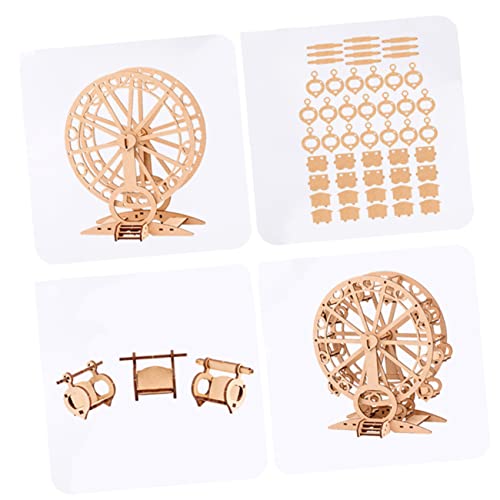 BESPORTBLE 1 Stück DIY Holz Riesenrad Modell Handwerksspielzeug für Bildungsmechanik Sicheres Puzzle Planung und BESPORTBLE 1 Stück DIY Holz Riesenrad Modell Handwerksspielzeug für Bildungsmechanik Sicheres Puzzle Planung und von BESPORTBLE