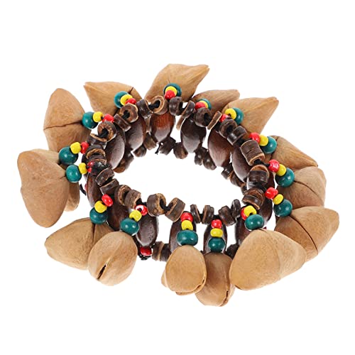 BESPORTBLE 1 Stück Handglocke im Afrikanischen Tribal Stil Percussion Instrument für Tanz Musik Vielseitig Einsetzbares Armband Bunten Farben von BESPORTBLE