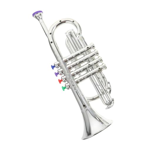 BESPORTBLE 1 Stück Kreatives Instrumentenspielzeug für Silbern Trompete Tragbares Musikinstrument für Bildungszwecke für Feste und Geburtstagsfeiern BESPORTBLE 1 Stück Kreatives Instrumentenspielzeug für Silbern Trompete Tragbares Musikinstrument für Bildungszwecke für Feste und Geburtstagsfeiern von BESPORTBLE