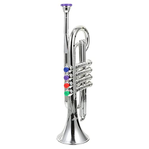 BESPORTBLE 1 Stück Plastikinstrument für Musikalisches Lernspielzeug Silber Realistische Trompete mit Ansprechendem Design Fördert Musikalische Fähigkeiten und Kreativität BESPORTBLE 1 Stück Plastikinstrument für Musikalisches Lernspielzeug Silber Realistische Trompete mit Ansprechendem Design Fördert Musikalische Fähigkeiten und Kreativität von BESPORTBLE