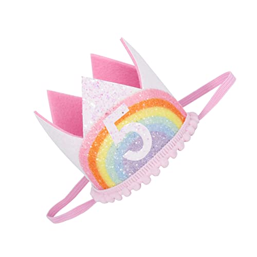 BESPORTBLE 1 Stück Regenbogen Haarband für Babygeburtstag Niedliches Geburtstags Haaraccessoire mit Blumen für Partys und Fotorequisiten BESPORTBLE 1 Stück Regenbogen Haarband für Babygeburtstag Niedliches Geburtstags Haaraccessoire mit Blumen für Partys und Fotorequisiten von BESPORTBLE