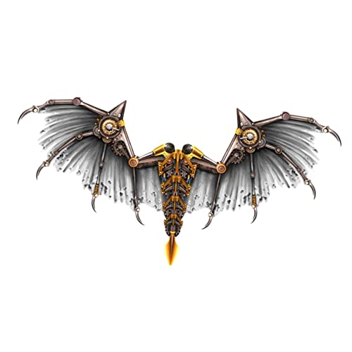 BESPORTBLE 1 Stück Steampunk-drachenflügel Erwachsene Halloween Kostüm Halloween-karnevalszubehör Faltbare Partyflügel Cosplay-party-flügel Karnevalsflügel Halloween-flügel Silver von BESPORTBLE