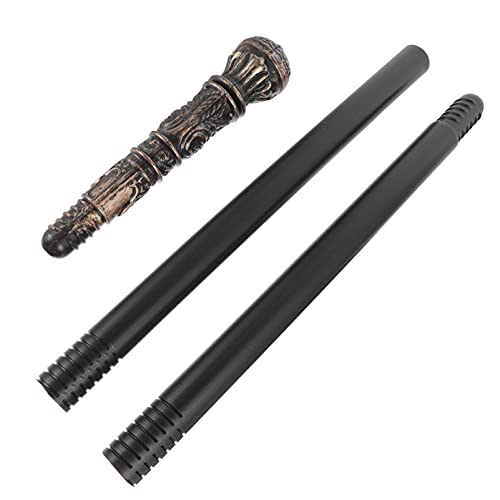 BESPORTBLE 1 Stück eleganter Prop-Stick Goldstock Kostüm Gehstock Zepterspielzeug für Halloween Party Halloween 3 Sektionen Festival-Kostümzubehör Plastik von BESPORTBLE