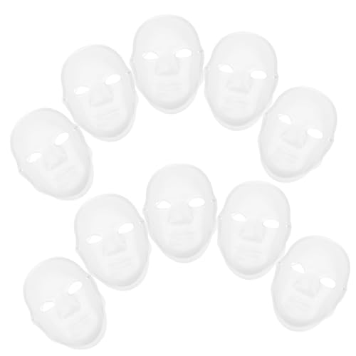 BESPORTBLE 10 Blanko Gesichtsmaske für Vollmaske Bemalen DIY Malen für Cosplay und Kostümpartys Sicherem Papiermaterial für Kreative Bastelprojekte BESPORTBLE 10 Blanko Gesichtsmaske für Vollmaske Bemalen DIY Malen für Cosplay und Kostümpartys Sicherem Papiermaterial für Kreative Bastelprojekte von BESPORTBLE